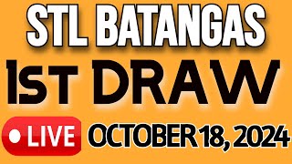 STL BATANGAS LIVE DRAW OCTOBER 18, 2024 1st DRAW