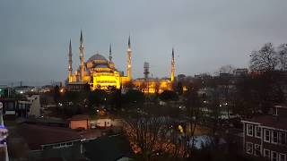 Islamic call to prayer from the Blue Mosque in Constantinople