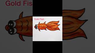 How to draw gold fish #shorts #goldfish