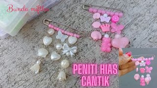 DIY decorative safety pins || DIY peniti hias cantik part 4