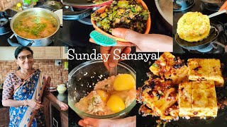 நெல்லிக்காய் Rasam | Tofu ரோஸ்ட் | Cabbage Carrot Omlette | வெண்டைக்காய் fry | Sunday Samayal