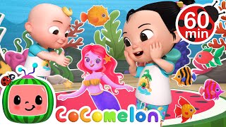 Mermaid Swimming Song! + More CoComelon Nursery Rhymes & Kids Songs | Dance Part Mix!