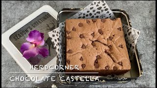 EASY MOIST CASTELLA  CHOCOLATE CHIP CAKE