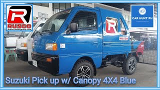 SUZUKI PICK UP W/ CANOPY 4X4 | 4WD | 12V | 5 SPEED MANUAL | CDI | SCRUM | CAT EYE