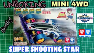 Unboxing Mini 4WD Super Shooting Star Auldey (Bootleg) [ミニ四駆]