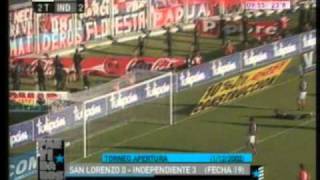 San Lorenzo 0 Independiente 3 Apertura 2002 (Resumen Completo) Independiente Campeon