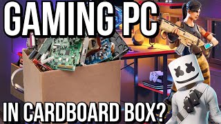 Gaming PC in a cardboard box *challenge* 2024 - Who can build the best budget setup for less money?