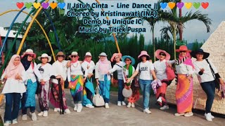 Jatuh Cinta Line Dance | Choreo by Kristinawati(INA) | Demo by Unique IC-LD