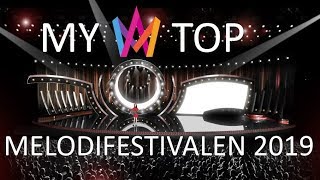 My TOP-28 of Melodifestivalen 2019