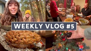 Thanksgiving, Decorating for Christmas, Amtrak to NYC | Weekly Vlog #5 | Nov. 22-27, 2021