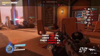 Overwatch - Junkrat Highlight - CTF Quintuple Kill Rip-Tire