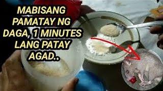 mabisang pamatay ng daga, 1 minute lang patay agad ang daga