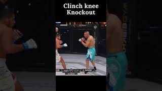 Clinch knee KO In MMA #mma #combatsport #brutal