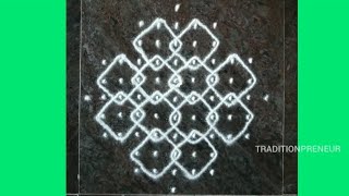 Beautiful Sikku Kolam | Chukki Muggu | Melikala Muggu | #Traditionpreneur