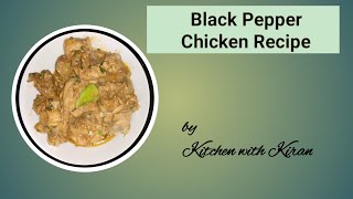 Black Pepper Chicken Recipe - White Karhai || Sugarcoated dimpy