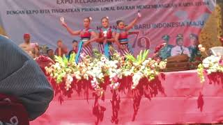 Tari DAMAR KALAMANGSA oleh siswi-siswi SMPN 1 Kradenan || Gelar Seni & Budaya Expo HUTRI ke-79