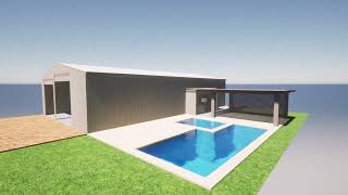 Shed Extension, Pool pump house & Pool Pavillion