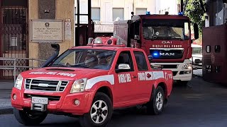 Partenza CA/ESK Isuzu dmax + ABP man squadra boschiva vigili del fuoco in sirena