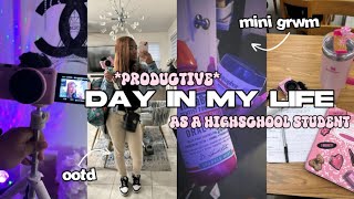 A *productive* DAY IN MY LIFE AS A HIGHSCHOOL STUDENT 📚 | +school vlog!!! | SCHOOL DIARIES EPI. 002