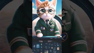 Cat Fly jet | Cute cat | #shortsfeed #shorts #cats #catlover