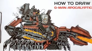 HOW TO DRAW G-MAN APOCALYPTIC | SKIBIDI TOILET MULTIVERSE 40