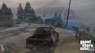 يوم ممطر مع وحش الفورد GTA V Ford F150