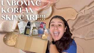 Unboxing KOREAN SKINCARE!!!! COSRX, BIORÉ, BEAUTY OF JOSEON, ISNTREE & MORE...