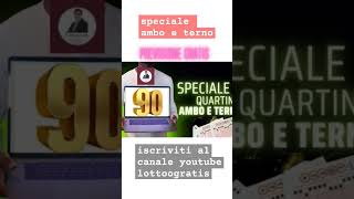 Speciale quartina ambo e terno