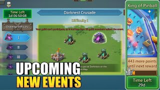 Lords mobile All New Upcoming Events Darknest Crusade | King Of Pinballs Detailed Preview