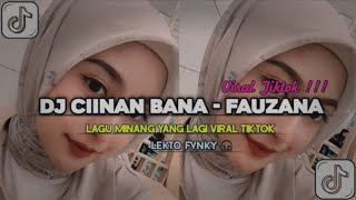 DJ CIINAN BANA - FAUZANA || DJ MINANG SLOW VIRAL TIKTOK 2024