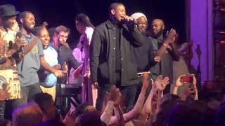 Doug E. Fresh gives a tribute to Harry Belafonte at the Apollo Theater on his 93rd Birthday