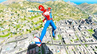 GTA 5 Spiderman Epic Jumps Compilation(GTA V Fails Funny Moments)