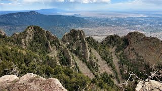 Crest Spur Trail, Kiwanis Cabin, Sandia Tram (Albuquerque, New Mexico) [4k]