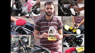 How to detail or wash & wax your motorcycle/car at home with mentioned prices of products used