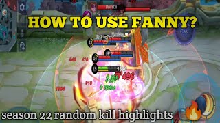 HOW TO KILL ENEMIES USING FANNY | OVER 100 DIFFERENT CABLE TRICKS IN 10 MINUTES -MLBB