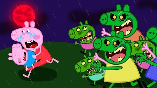 Zombie Apocalypse, Please rescue George and Peppa!!! | Peppa Pig Funny Animation