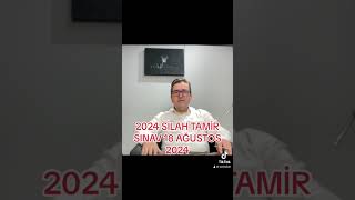 2024 Yılı Silah Tamir Yeri Sınavı Tarih ve Ücreti.