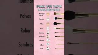 Brochas de maquillaje, sabes usarlas?#makeup #brochasdemaquillaje #tutorialdemaquillaje#belleza #pop