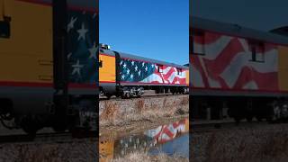 RARE Union Pacific Passenger Train! Union Pacific OCS in Denison Texas!