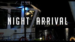 Night Arrival - Tug Crew Working The Night Shift in Portsmouth Harbour (4K)