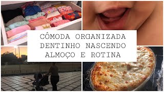 DENTINHO NASCENDO COM 3 MESES | ORGANIZANDO A CÔMODA | ALMOÇO - BEATRIZ BELARMINO | Mãe aos 20