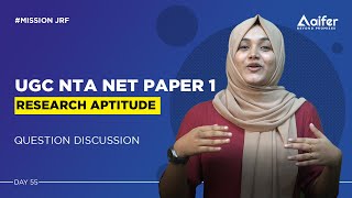 Research Aptitude  | UGC NET Paper 1 | Question Discussion | Day 55