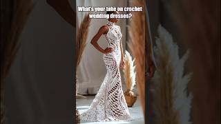 Crochet Wedding Dresses (AI) #crochet #weddingdress #shorts