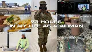 72 HOURS IN MY LIFE AS A AIRMAN: my work life, workout routine, uniform tips, & more!