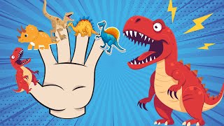 Dinosaur Finger Family Song | T-Rex, Triceratops, Velociraptor & More | Kids Songs