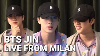 LIVE🔴BTS Jin Weverse Live From Milan After Attending Gucci Fashion Show | Jin 진 Live ENG SUB 2024