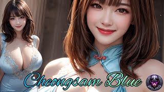 Blue Cheongsam Beauty [AI Concept Art] #cute #beautiful #girl #fashion #cheongsam #dress #asiangirl