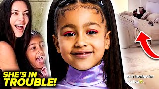 Kim Kardashian's Daughter North Gets In Trouble for Tiktok Live!