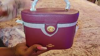 coach kay crossbody black cherry unboxing gone wrong #coach #coachoutlet #unboxing