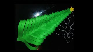 Choinka z papieru 3D warkoczowa HD/ Braid paper Christmas Tree  3D HD